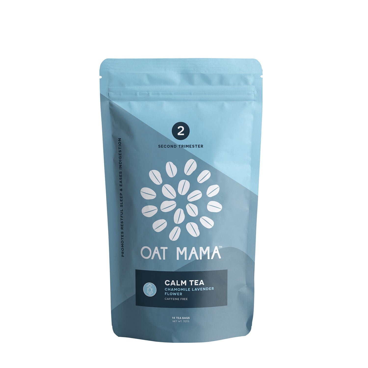 Second Trimester Calm Tea Chamomile Lavender Flower (14 Tea Bags) GNC